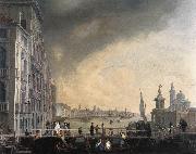 CARLEVARIS, Luca The Bridge for the Feast of the Madonna della Salute gfh oil painting